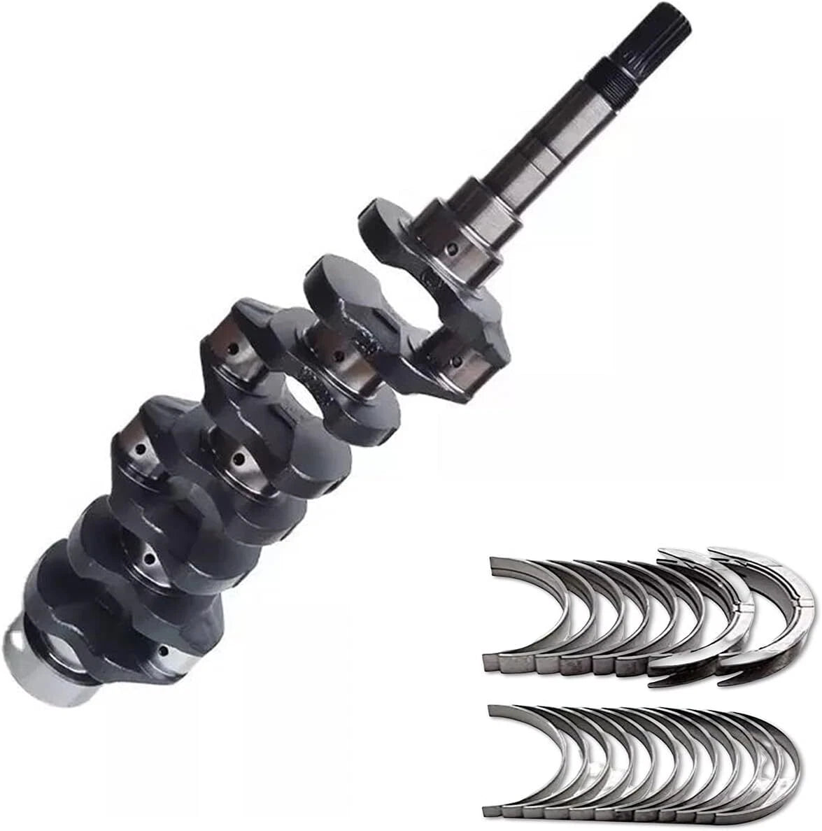 Complete Crankshaft with Bearing Set 16641-23013 for Kubota V2203-DI