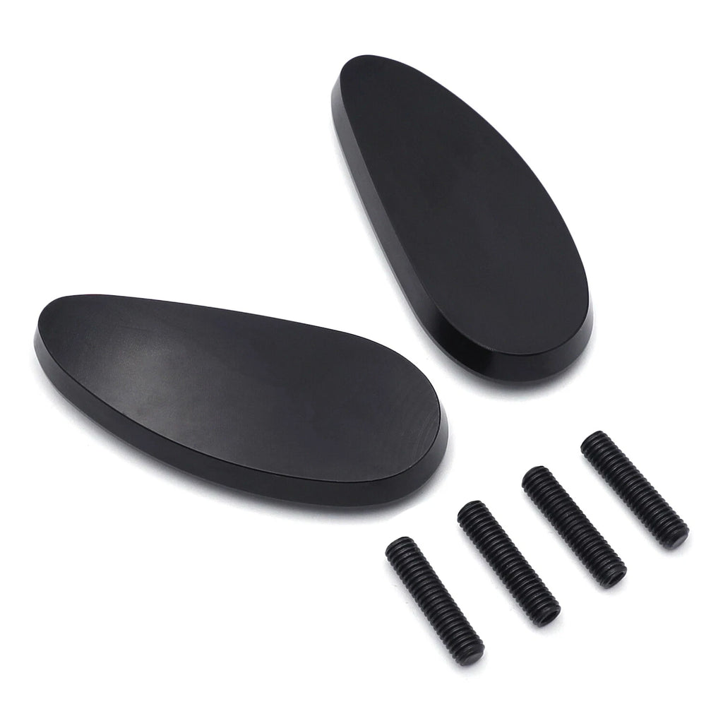 Black Mirror Block Off Plate for Honda CBR1000RR (2008–2021), VFR1200 (2010–2014)