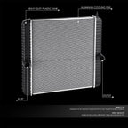 2-Row Aluminum Core Cooling Radiator for International 4100 4300 4400 (2005–2007)