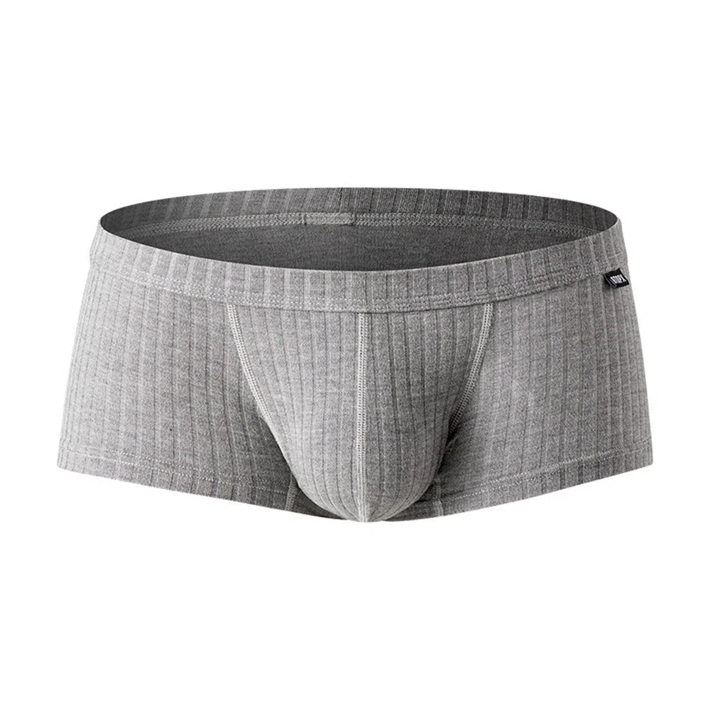 Elastic Boxer Trunks for Men (M-XXL) - Breathable Low Waist Underwear