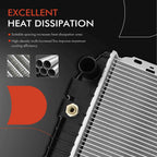 Radiator with Trans Oil Cooler for Ford Crown Victoria (1991–1992)