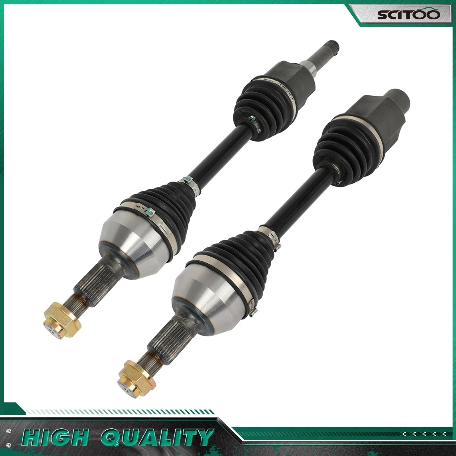 Set of 2 CV Axles for Chevrolet Equinox GMC Terrain 2010–2016 2.4L