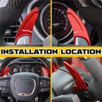 Steering Wheel Shift Paddle Shifter Extension for Dodge Challenger Charger (2015–2021)