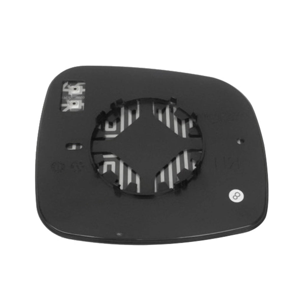 Left Side LH Heated Door Mirror Glass w/Base for Dodge Caravan (2008–2011)