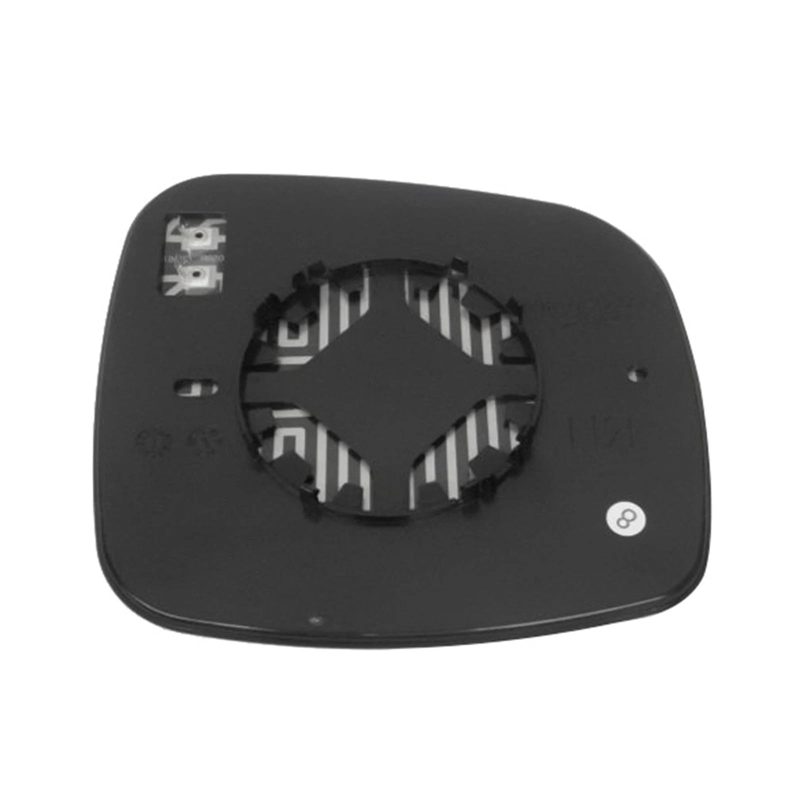 Left Side LH Heated Door Mirror Glass w/Base for Dodge Caravan (2008–2011)