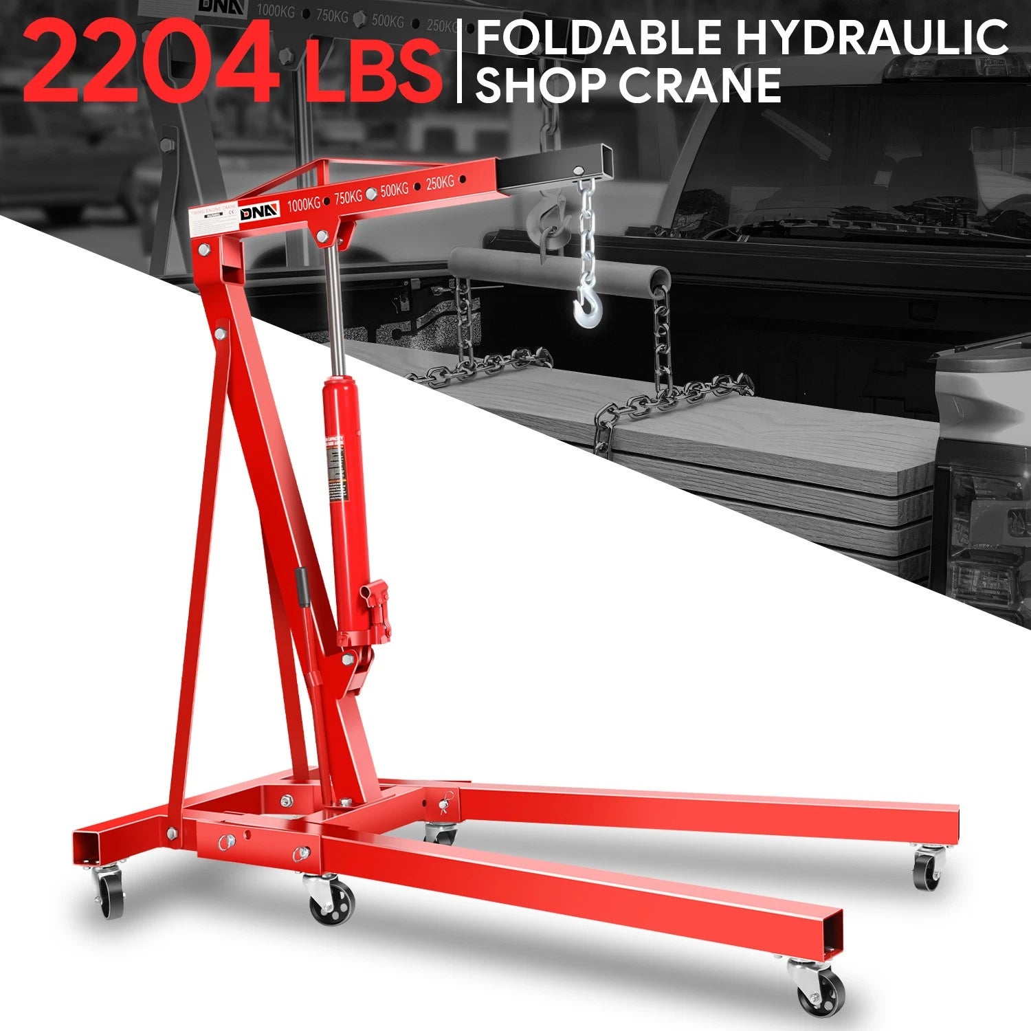 Engine Motor Hoist Leveler for 1 Ton Cherry Picker Shop Crane Lift Tool