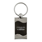 Black Rectangular Wave Keychain - Officially Licensed for Chrysler PT Cruiser