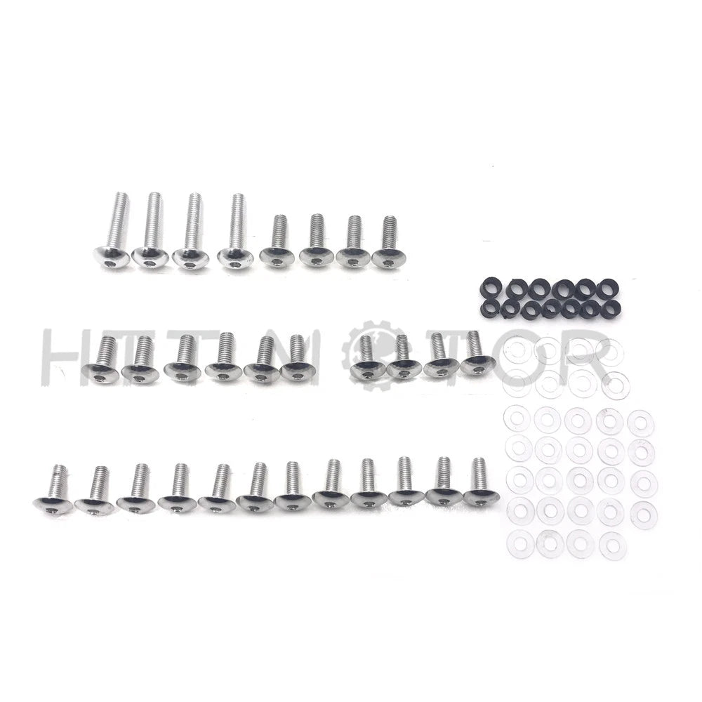 Fairing Bolt Kit for Suzuki GSXR 600 (2001–2003) - Silver