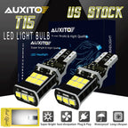 2X 15SMD White 6000K Canbus LED Bulbs for Backup Reverse Light