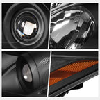 OE Style Black Housing Amber Corner Projector Headlights for Lexus ES350 (2007–2009)