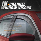 Set of 4 In-Channel Window Visors for Dodge Charger (2011–2023)