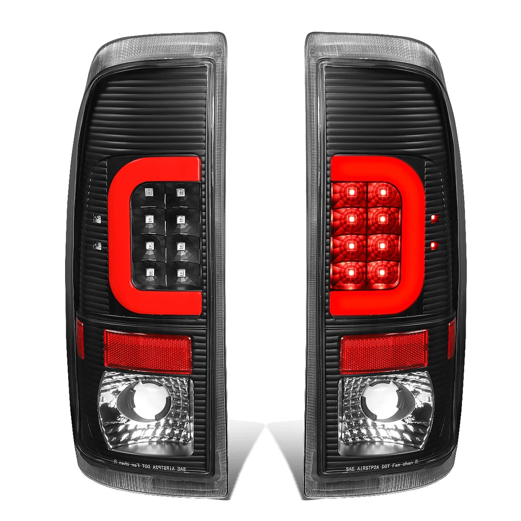Red LED C-Bar Tail Brake Light Lamps for Ford Super Duty F150 (1999–2007)