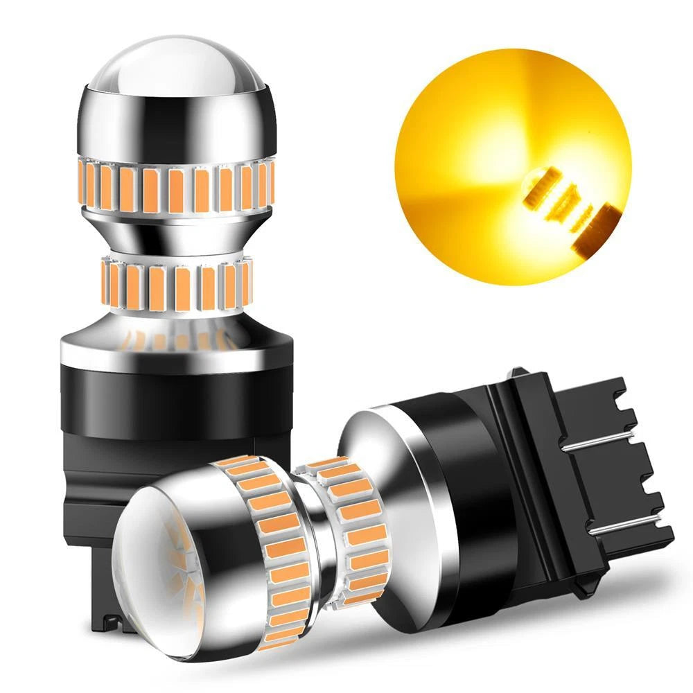 2X Amber LED Turn Signal Parking Light Bulb