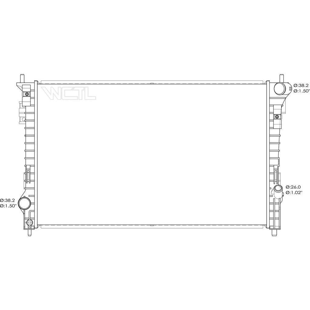 Replacement Radiator w/o Tow Package (See compatibility Chart)