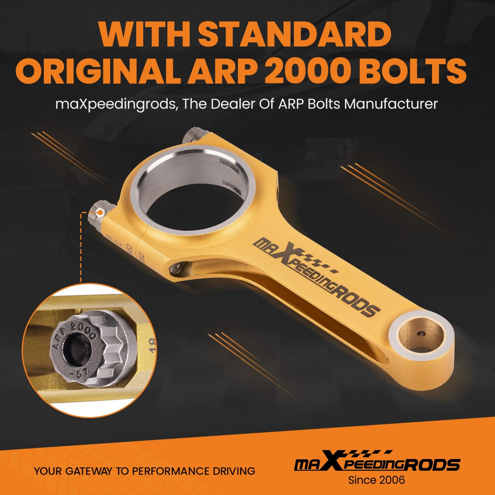 H Beam Connecting Rods for Audi A3 A4 TT (1996-2006)