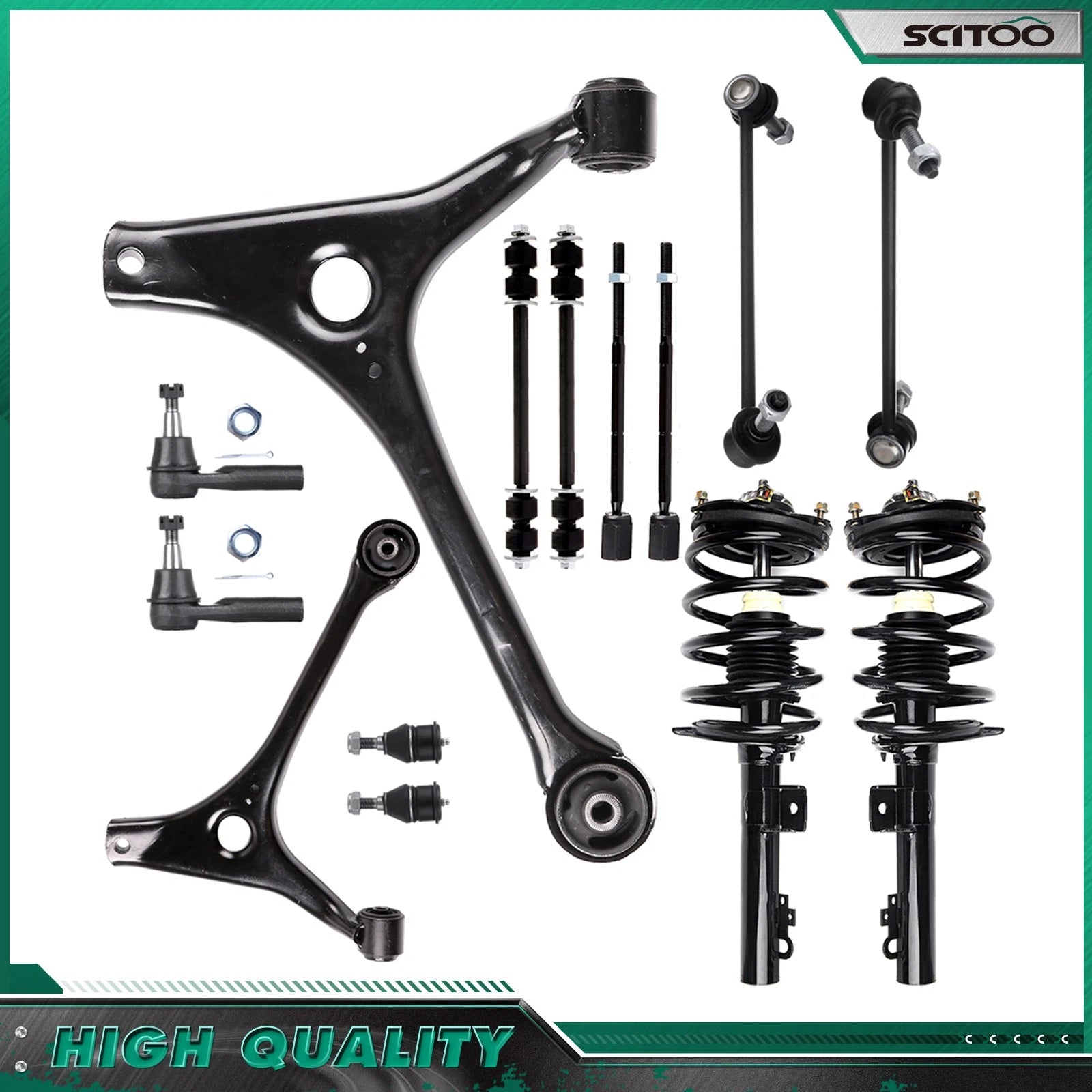 Front Struts & Lower Control Arms Kit for Ford Taurus Mercury Sable (1998–2007)