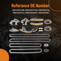 Engine Timing Chain Kit for VW Audi A4 A5 A6 A7 A8 Q7 Q5 Touareg 3.0L (2009–2018)