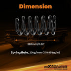 Set of 2 Drop Spindles & Springs for Chevrolet Silverado C10 GMC Sierra 2WD (1973–1987)
