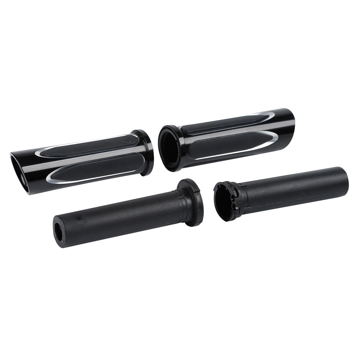 1" 25mm Handlebar Hand Grips for Harley Chopper, Honda, Suzuki, Kawasaki, Yamaha