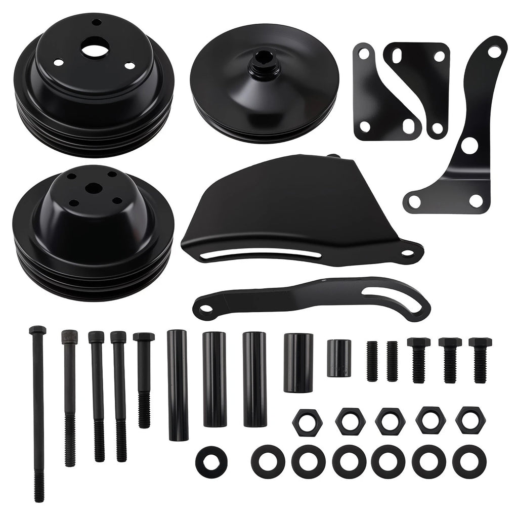 Steel Pulley Kit for SB Chevy 350 (1969-1986)