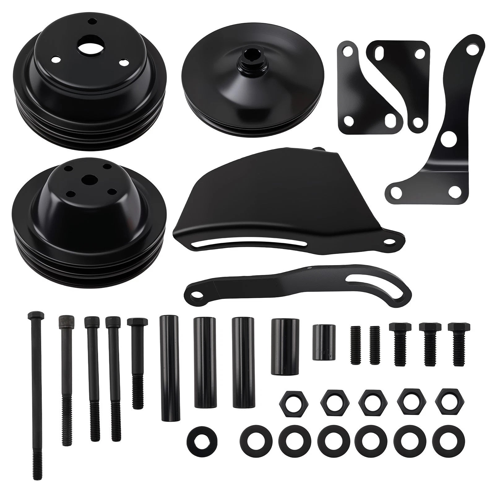 Steel Pulley Kit for SB Chevy 350 (1969-1986)
