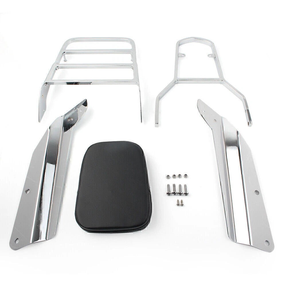 Sissy Bar Backrest with Luggage Rack for Honda VTX 1300C 1800C 1800F (2005–2011)