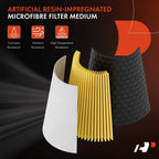 2X Engine Air Filter for Ford Mustang (2015-2022) V8 5.0L 5.2L