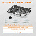 Aluminum Valve Cover w/ Gasket for BMW 320i 328i 528i X3 X5 X1 Z4 (2012–2018)