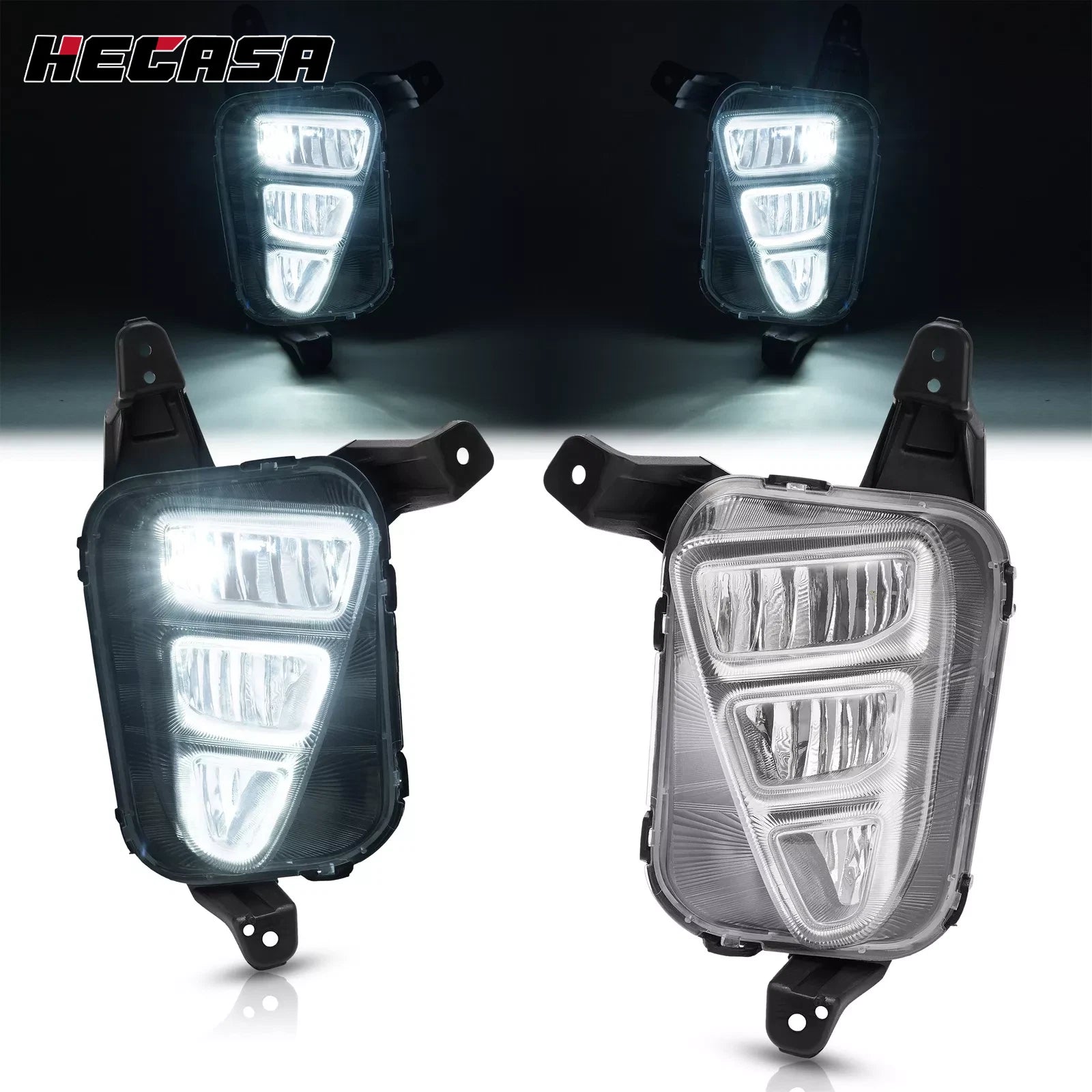 2X LED Bumper Fog Lights for Kia Optima (2016–2018) - Driver & Passenger Side