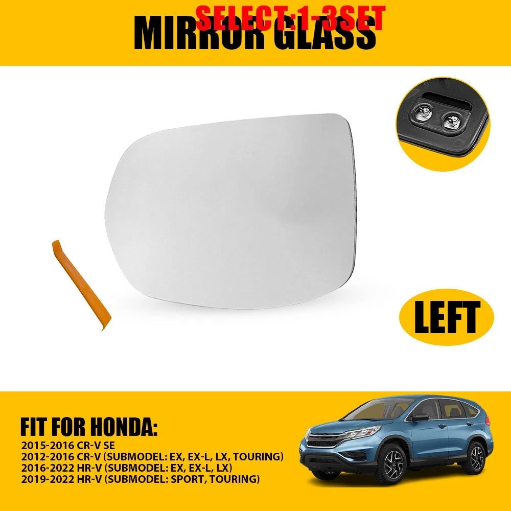 Heated Mirror Glass Left for Honda CR-V HR-V (2012–2022)