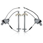 Set of 2 Rear Window Regulators w/Motor for Honda Civic (2001–2005) 741-744/745