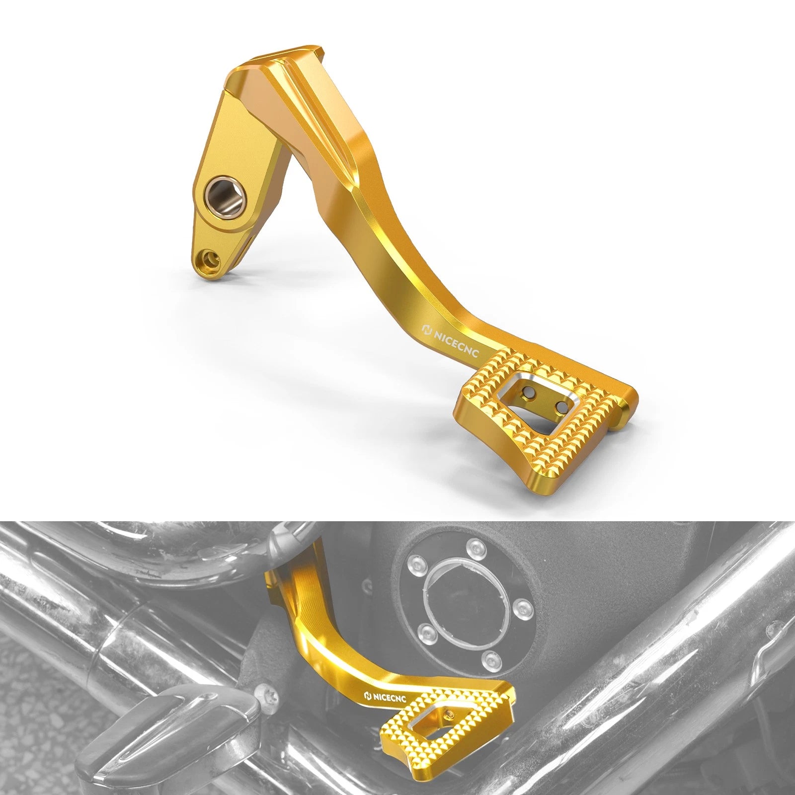 Adjustable Rear Foot Brake Pedal Lever for Harley Dyna Street Bob (2006–2017)