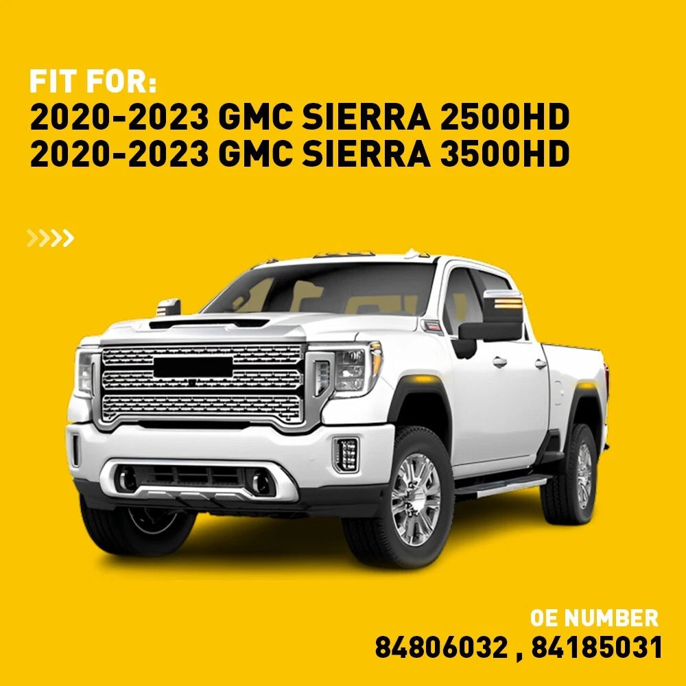 LED Marker Side Light for GMC Sierra 2500HD 3500HD (2020–2023) Amber Smoked