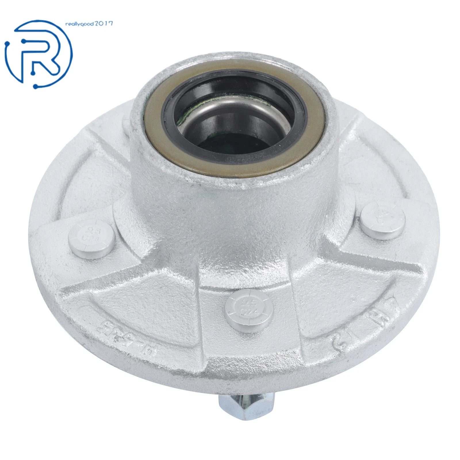 5 Lug Boat Trailer Hub Kit for 3500 lbs Trailers (Galvanized, Fully Greased)