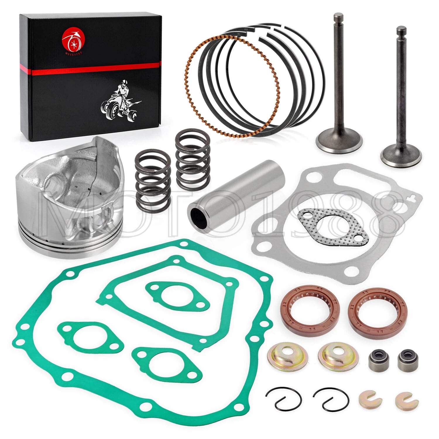 Engine Top End Rebuild Kit +0.25 Piston Valve for Yamaha Golf Cart (1996-2002)