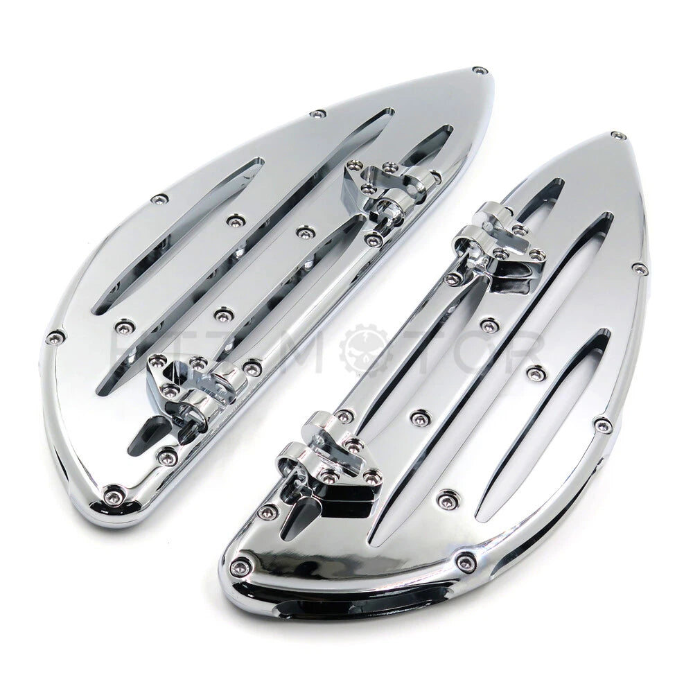 CNC Stretched Driver Floorboard for Harley Touring/Softail/Dyna (2014–2023)