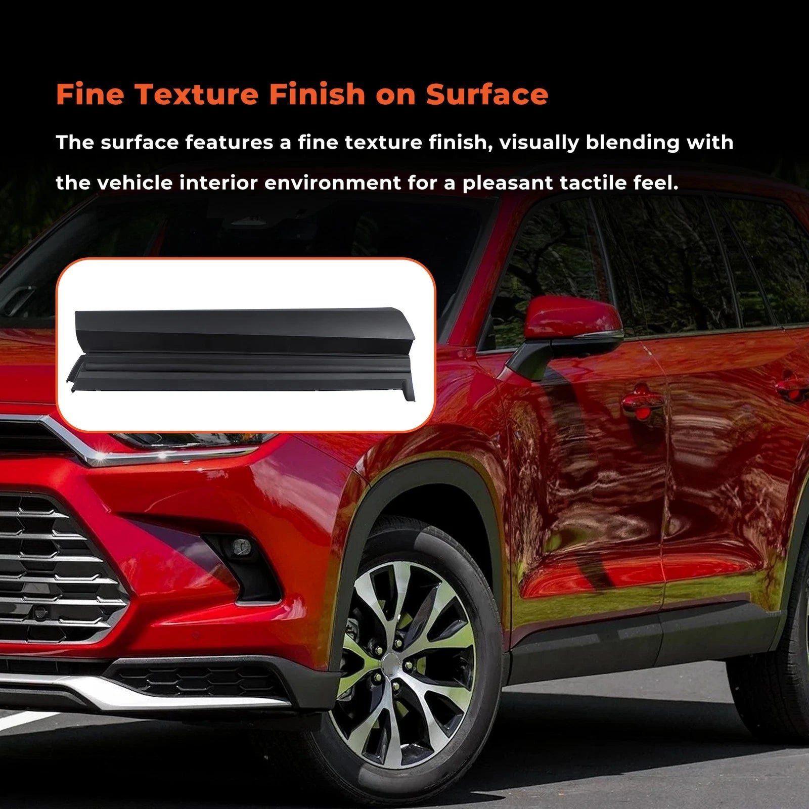 Front Left Plastic Body Side Moulding for Toyota Grand Highlander (2024–2025)
