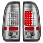 Set of 2 LED Tail Brake Light Lamps for Ford F250 F150 (1999–2007) Chrome