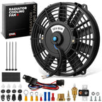 7" Electric Radiator Fan Relay Kit for Universal Applications (1000 CFM)