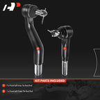 2X Outer & Inner Tie Rod Ends for Ford F-250 Super Duty (1999–2004)