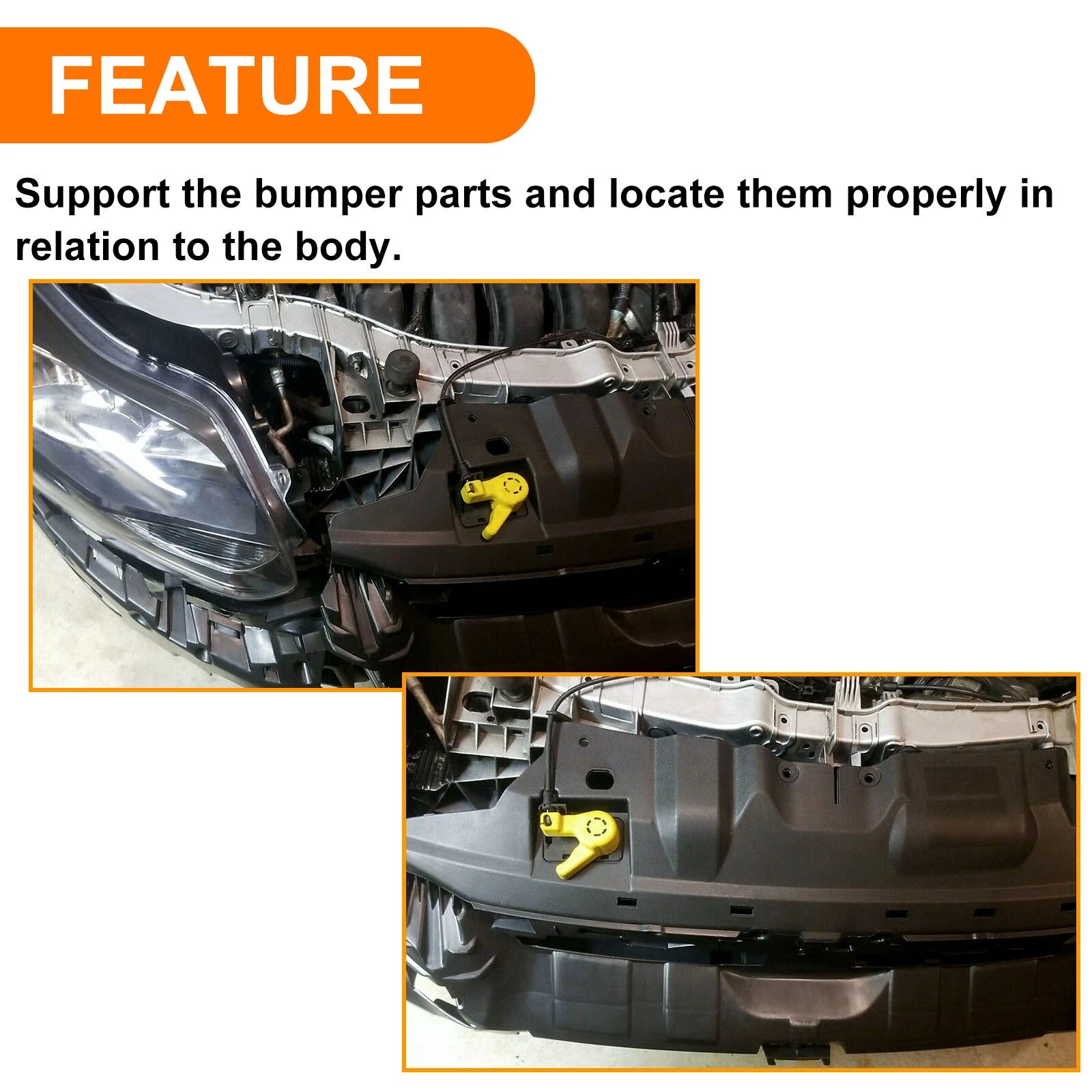 Front Bumper Upper Support Bracket Cover for Ford Focus (2012–2014) FO1065105