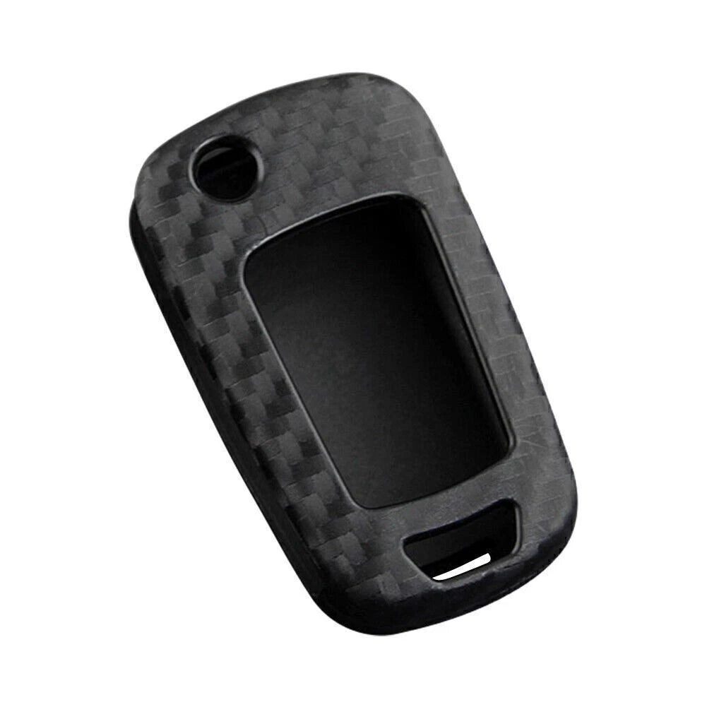 Carbon Fiber Flip Key Fob Case for Chevy Buick Chevrolet