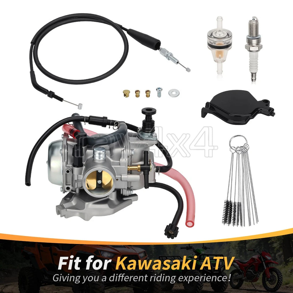 Carburetor with Throttle Cable for Kawasaki Prairie 400 (1999–2002) 15003-1446