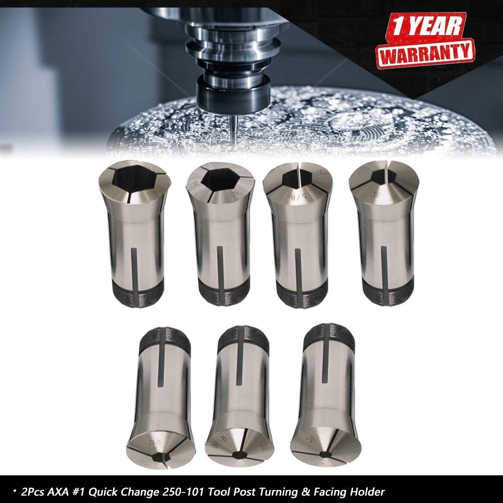 Set of 7 Collet Hex Tool for Precision Machining