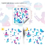 Glow in Dark Wall Sticker Sea Life Theme 25x25cm PVC for Kids Room