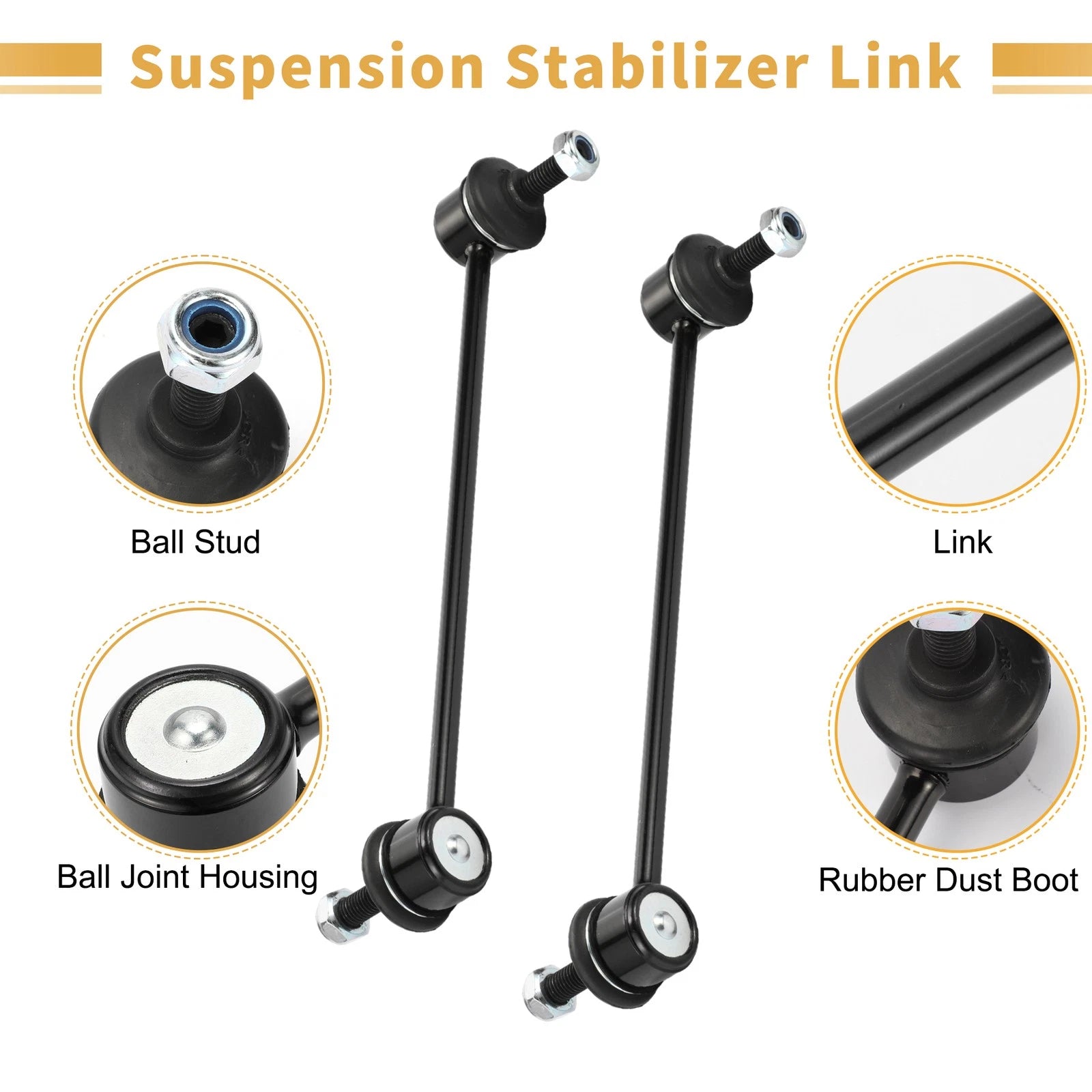 2X Front Stabiliser Sway Bar Link for BMW 3 Series (1998–2007) No. 31351095694