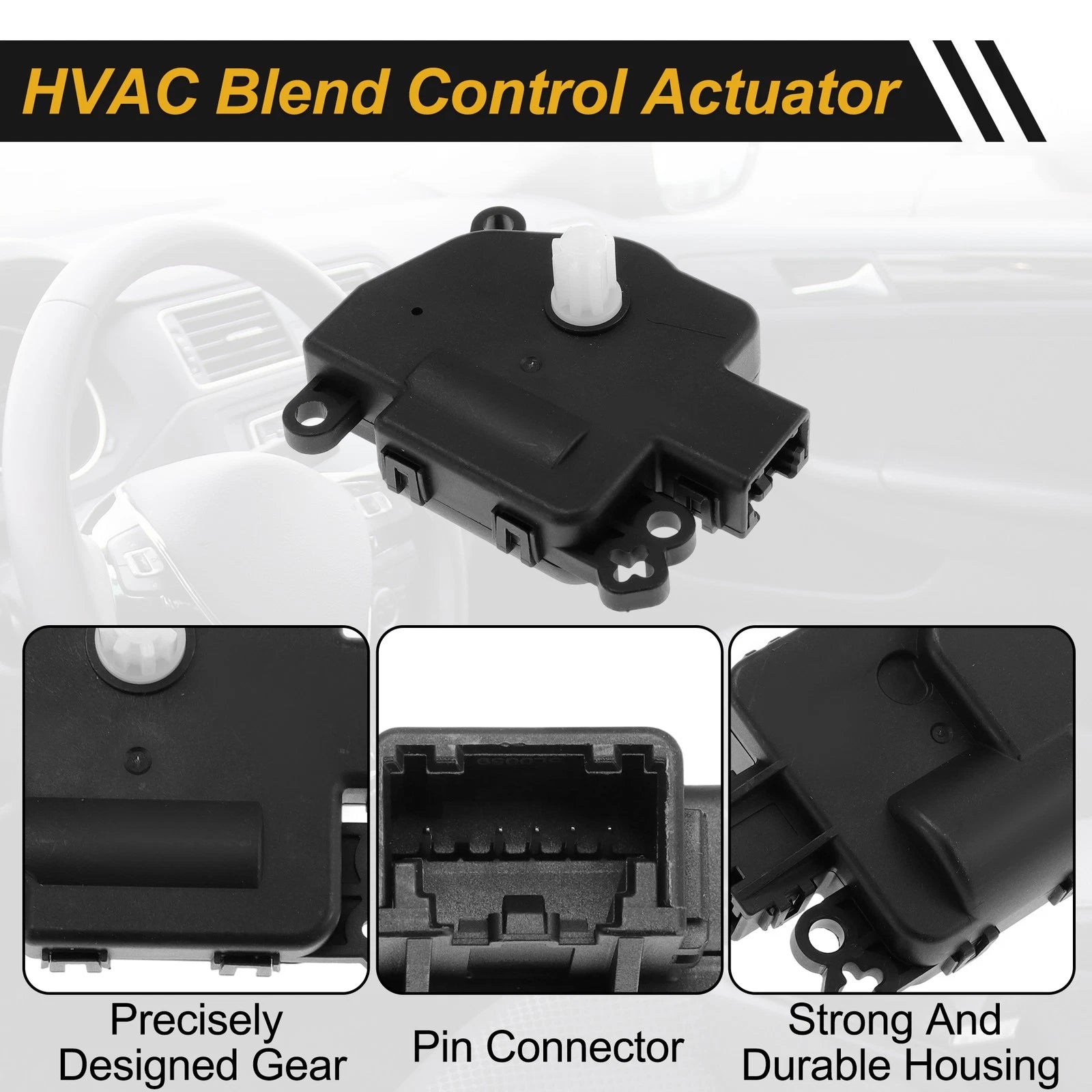 HVAC Heater Blend Door Actuator for Ford Edge (2015–2018) No.DG9Z19E616B
