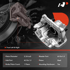 Pair Front Brake Calipers with Bracket for Ford Escape (2020-2021)