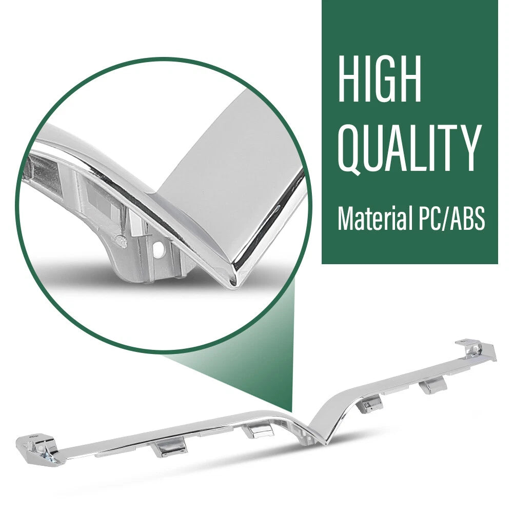 Front Upper Bumper Grille Trim for Tesla Model S (2016–2021) Silver