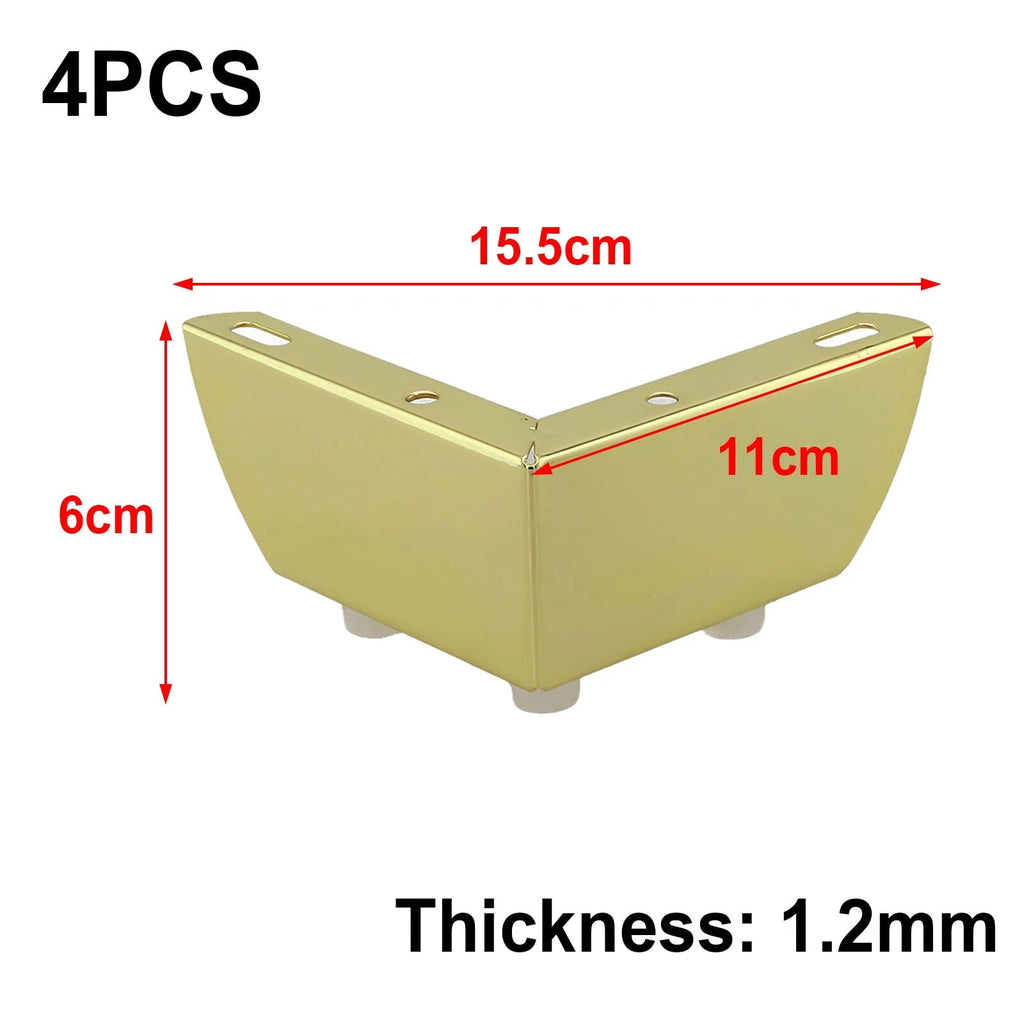 Set of 4 Heavy Load Bearing Triangle Metal Cabinet Feet